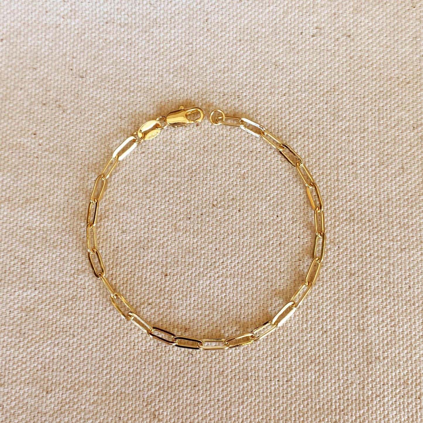 
                  
                    18k Gold Filled Short Link Paperclip Bracelet: 6 inches with extender - Curated Home Decor
                  
                
