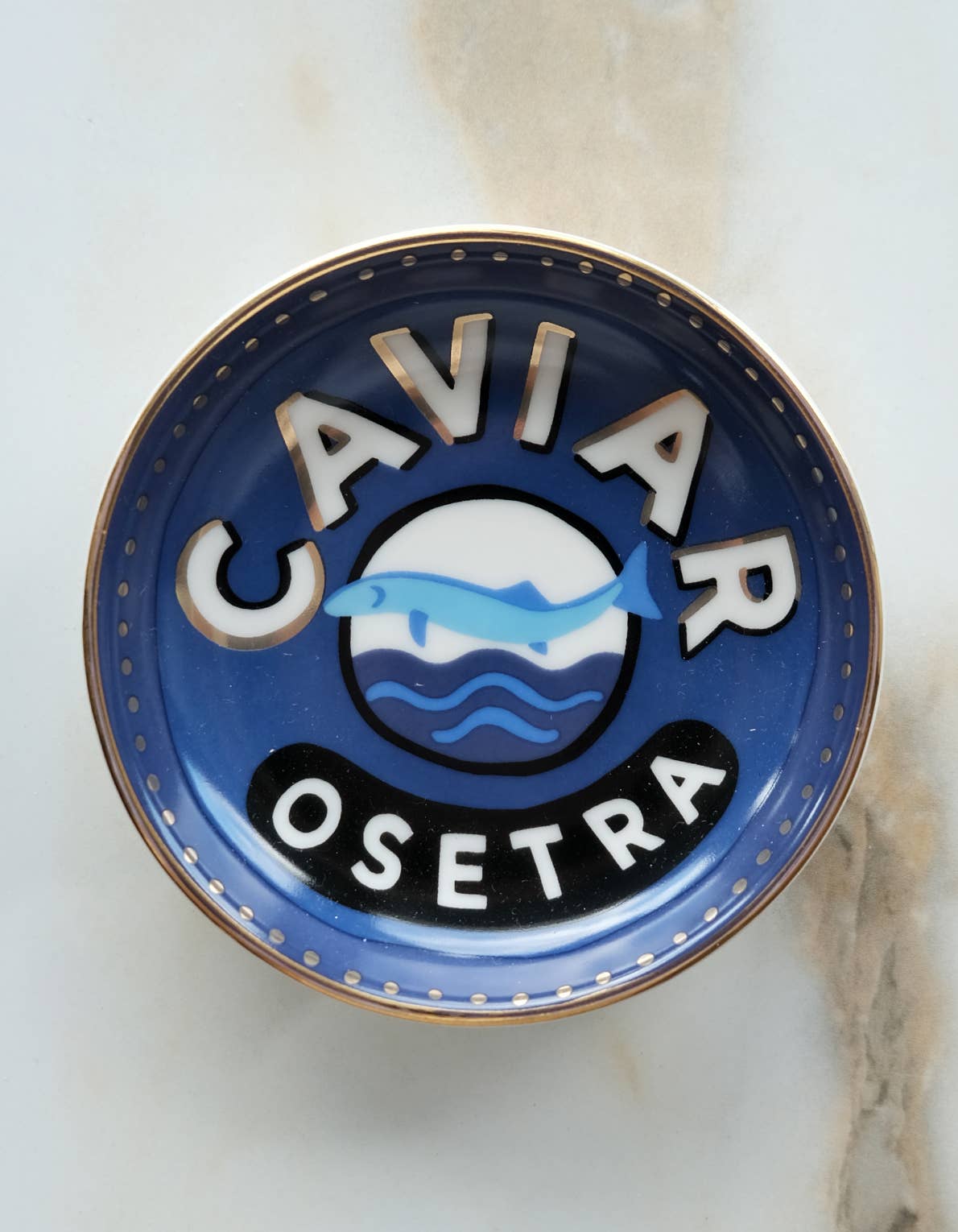 
                  
                    Caviar Porcelain Trinket Dish - Curated Home Decor
                  
                