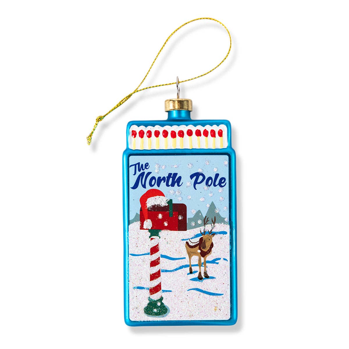 North Pole Matchbook Ornament - Curated Home Decor