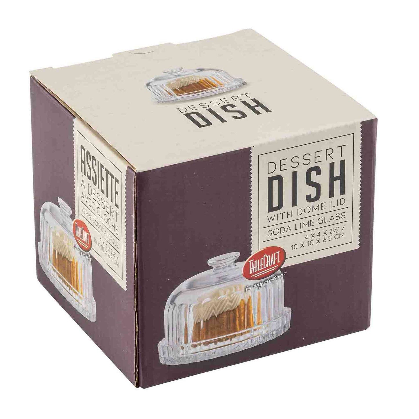 
                  
                    Glass Dessert Dish with Lid - Curated Home Decor
                  
                