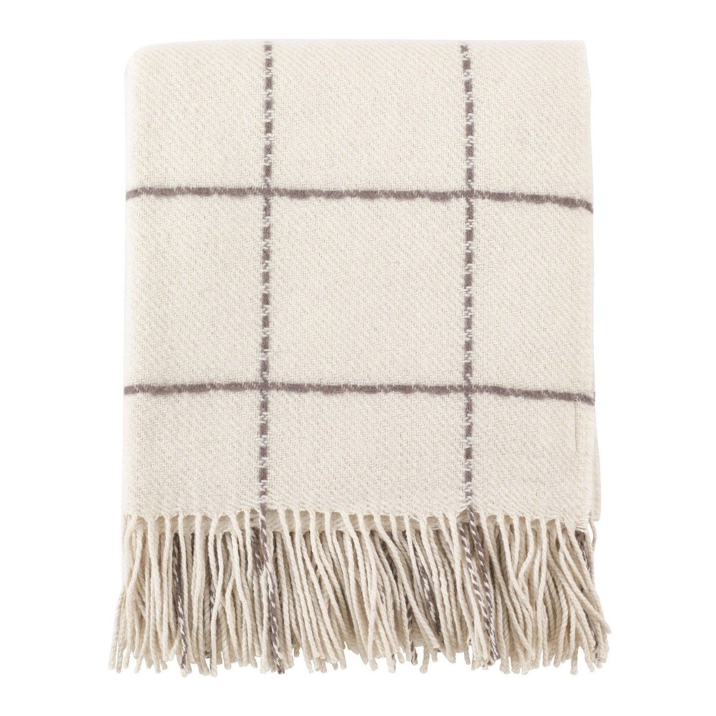 
                  
                    Windowpane Tassel Throw Blanket - Curated Home Decor
                  
                
