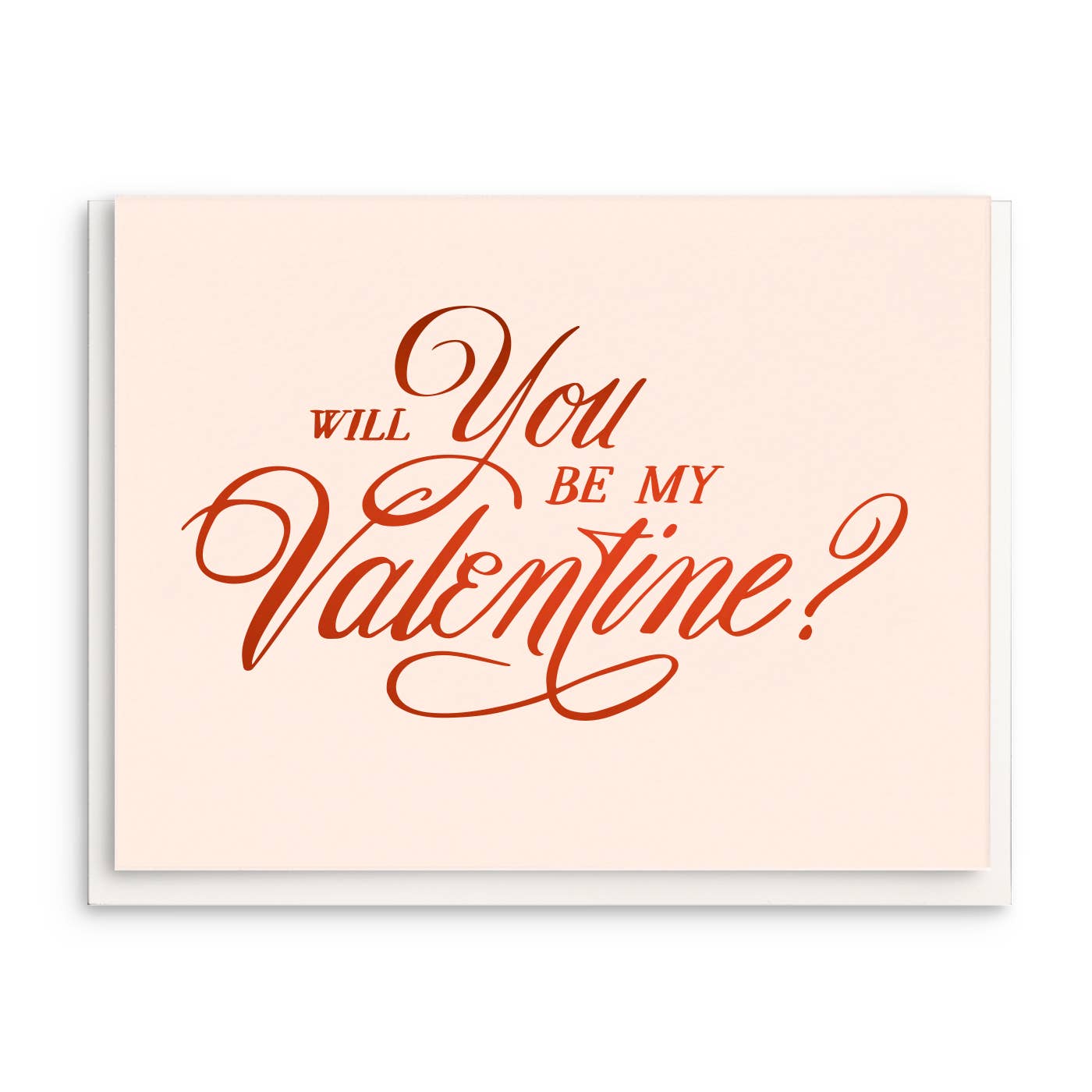 Be My Valentine - Foil Valentine Greeting Card - Curated Home Decor