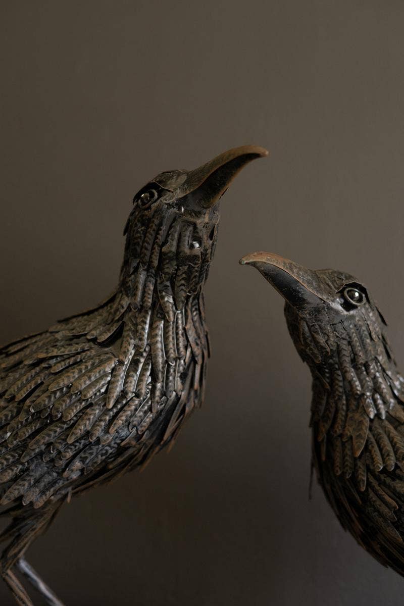 
                  
                    Black Metal Halloween Crows, Set of 2 - Curated Home Decor
                  
                