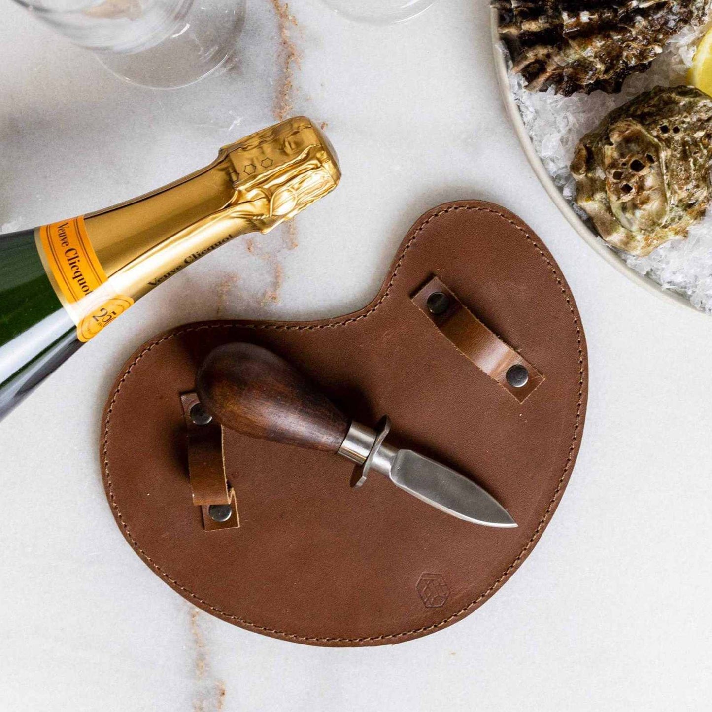 
                  
                    Oyster set with leather glove - Curated Home Decor
                  
                