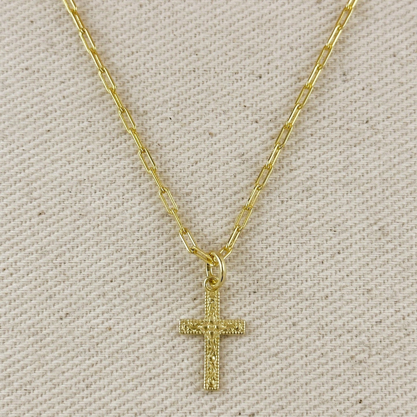 
                  
                    18k Gold Filled Victorian Cross Charm - Curated Home Decor
                  
                