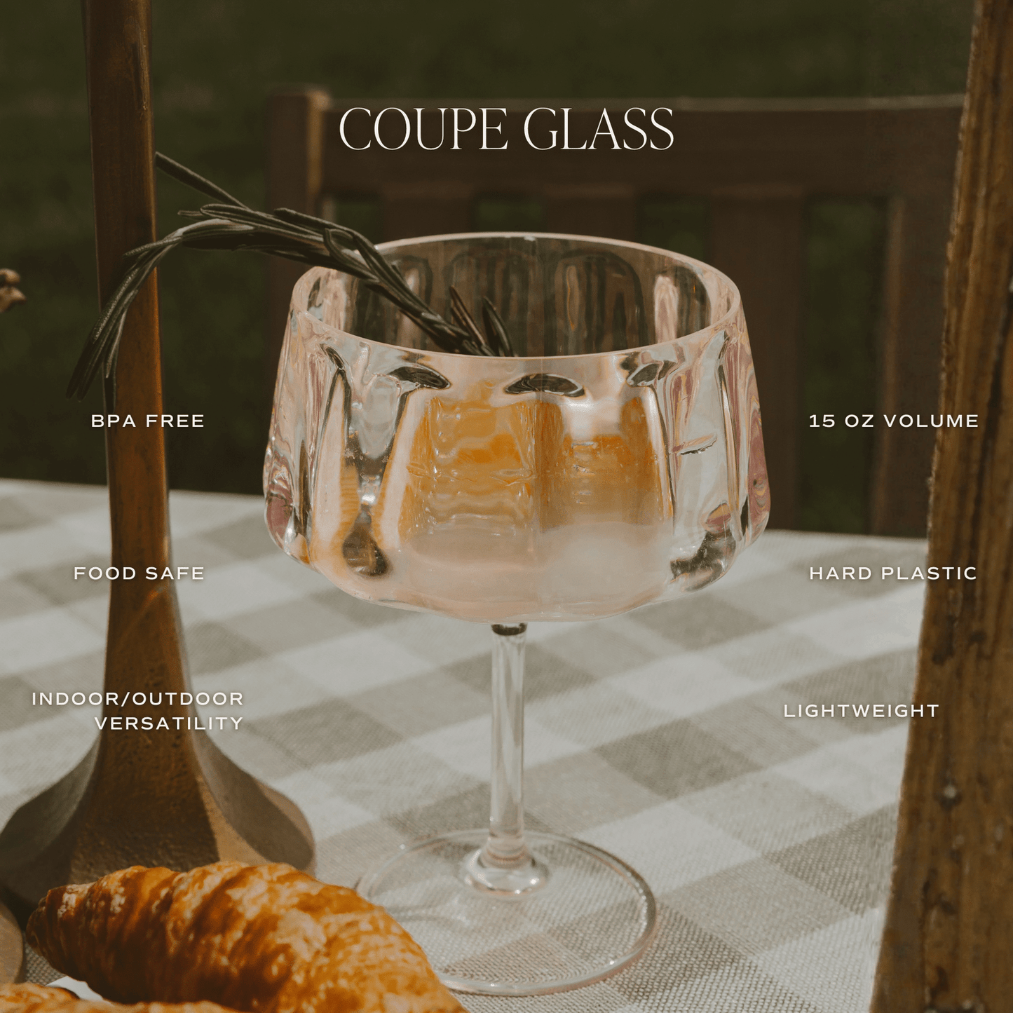 
                  
                    Outdoor Plastic Coupe Drinkware - Curated Home Decor
                  
                