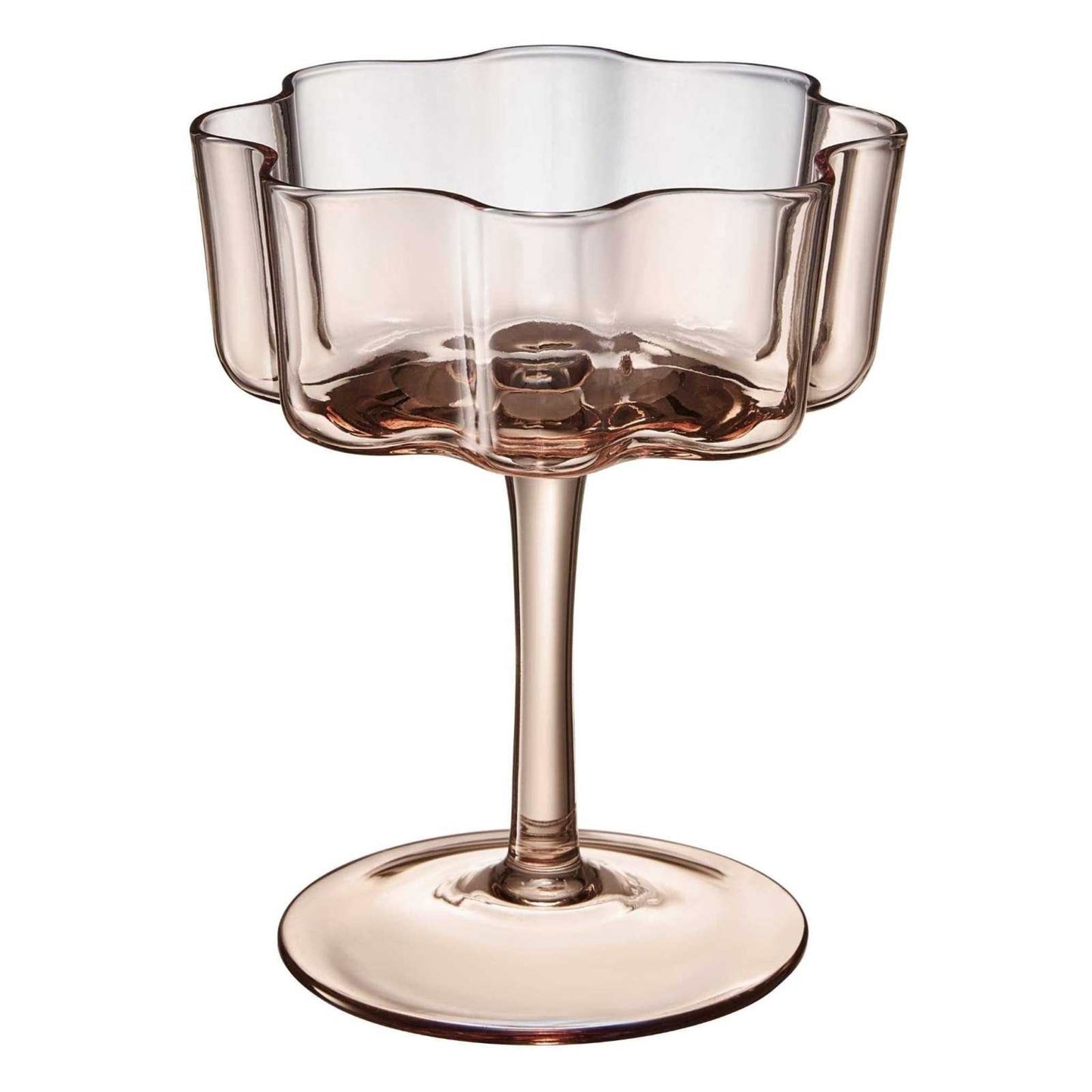 
                  
                    Flower Wave Coupe Mixed Beverage Glasses | Set of 4 - Curated Home Decor
                  
                