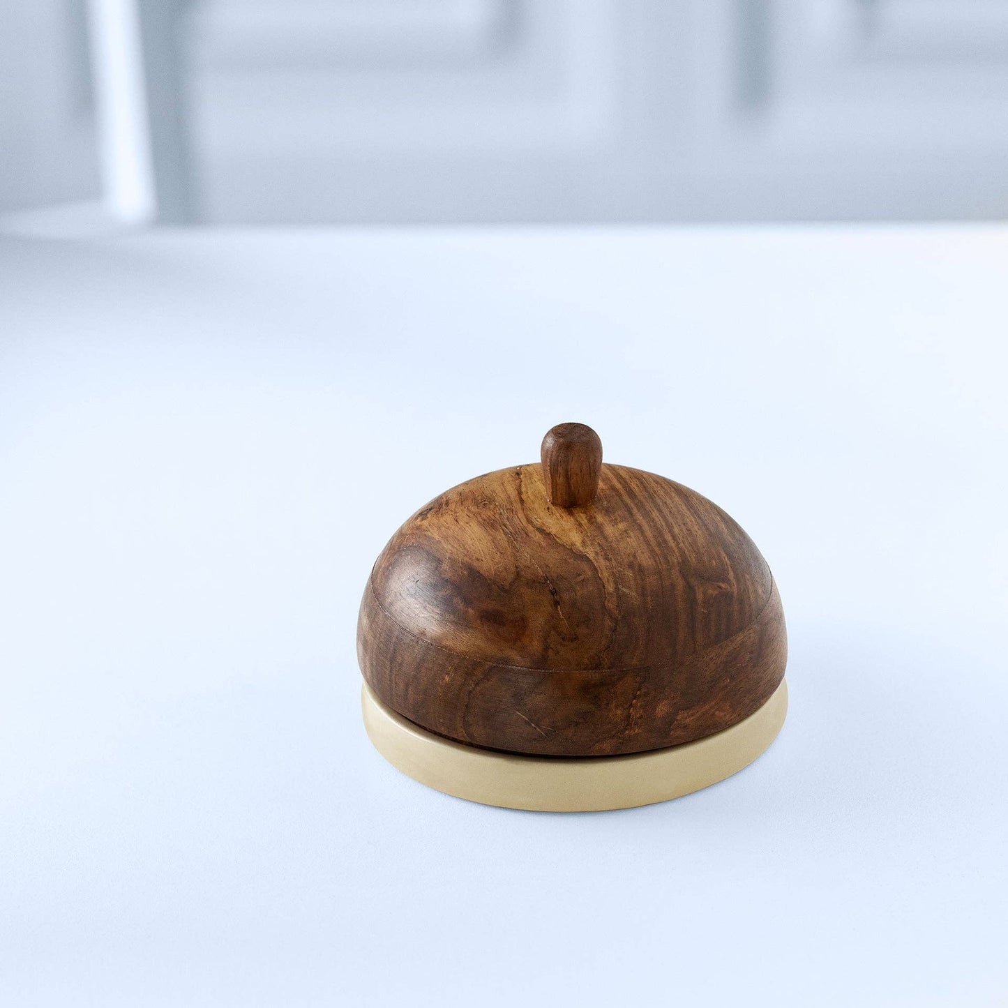 
                  
                    Lemon Striped Ceramic Butter Dish with Mango Wood Lid - Curated Home Decor
                  
                