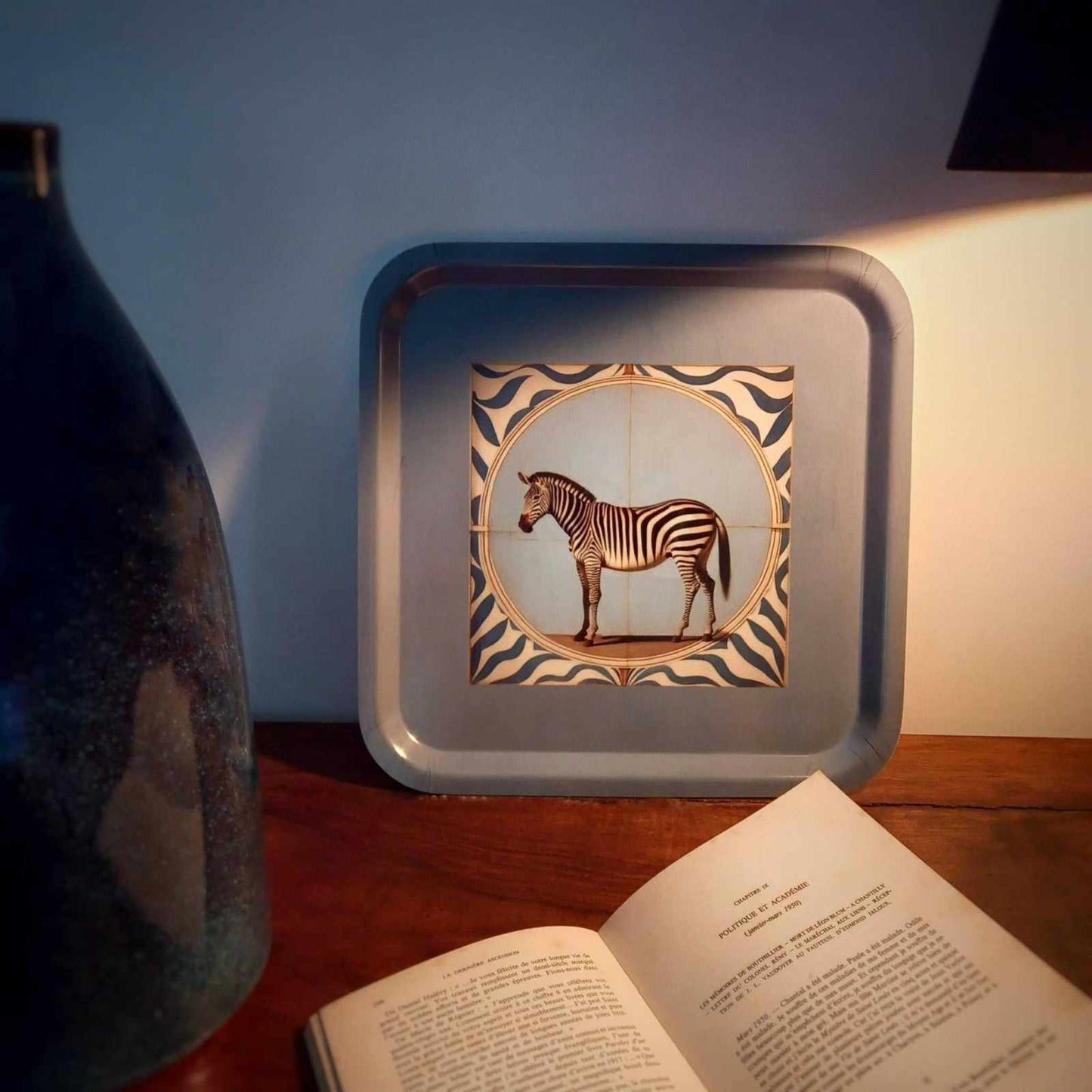 
                  
                    Zebra Square Tray - Curated Home Decor
                  
                