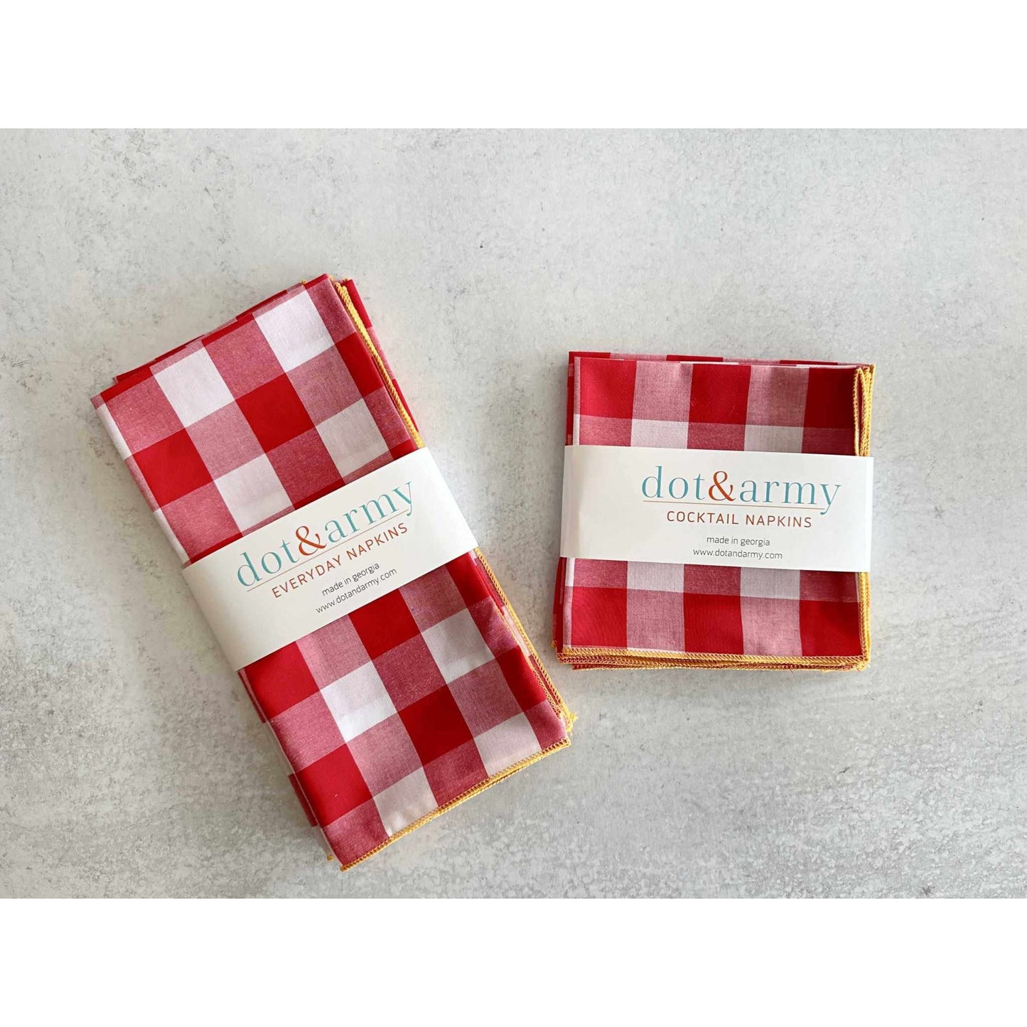 
                  
                    Gingham Check Cloth Napkins Set - Curated Home Decor
                  
                