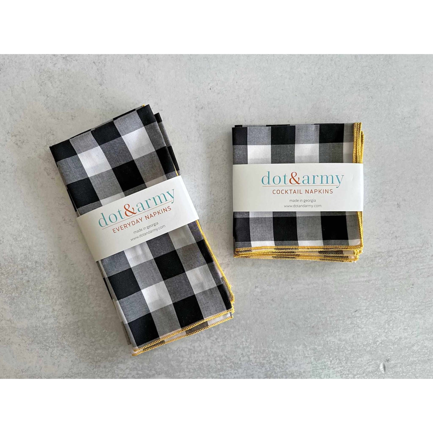 
                  
                    Gingham Check Cloth Napkins Set - Curated Home Decor
                  
                