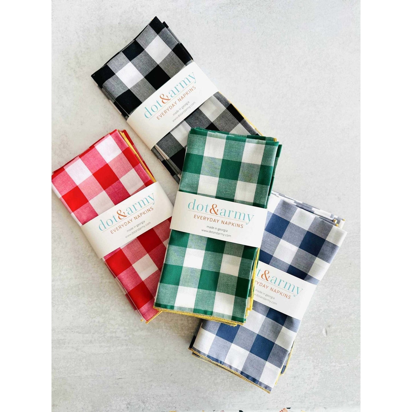 
                  
                    Gingham Check Cloth Napkins Set - Curated Home Decor
                  
                
