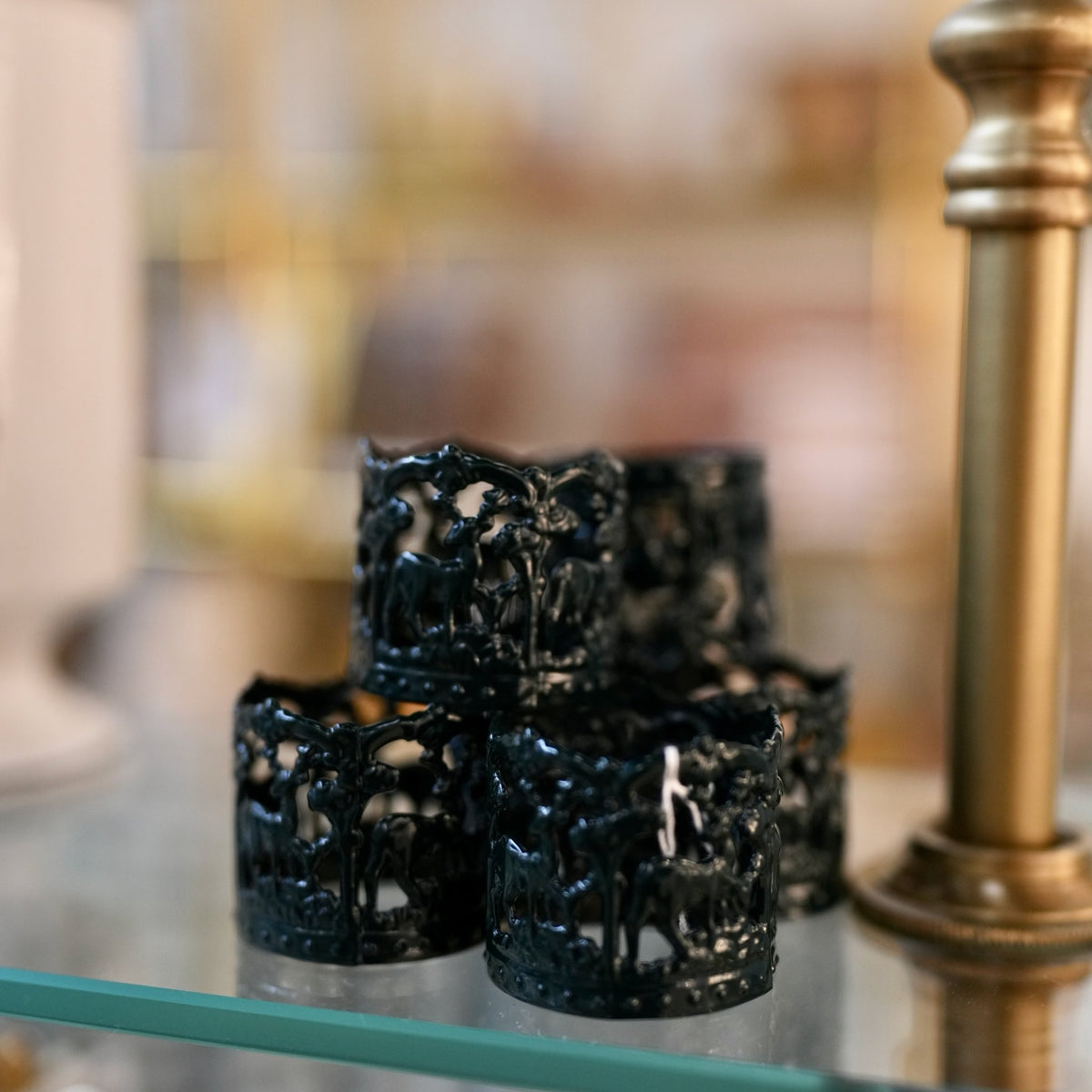 
                  
                    Vintage Green Deer Napkin Rings — Set of 6 - Curated Home Decor
                  
                