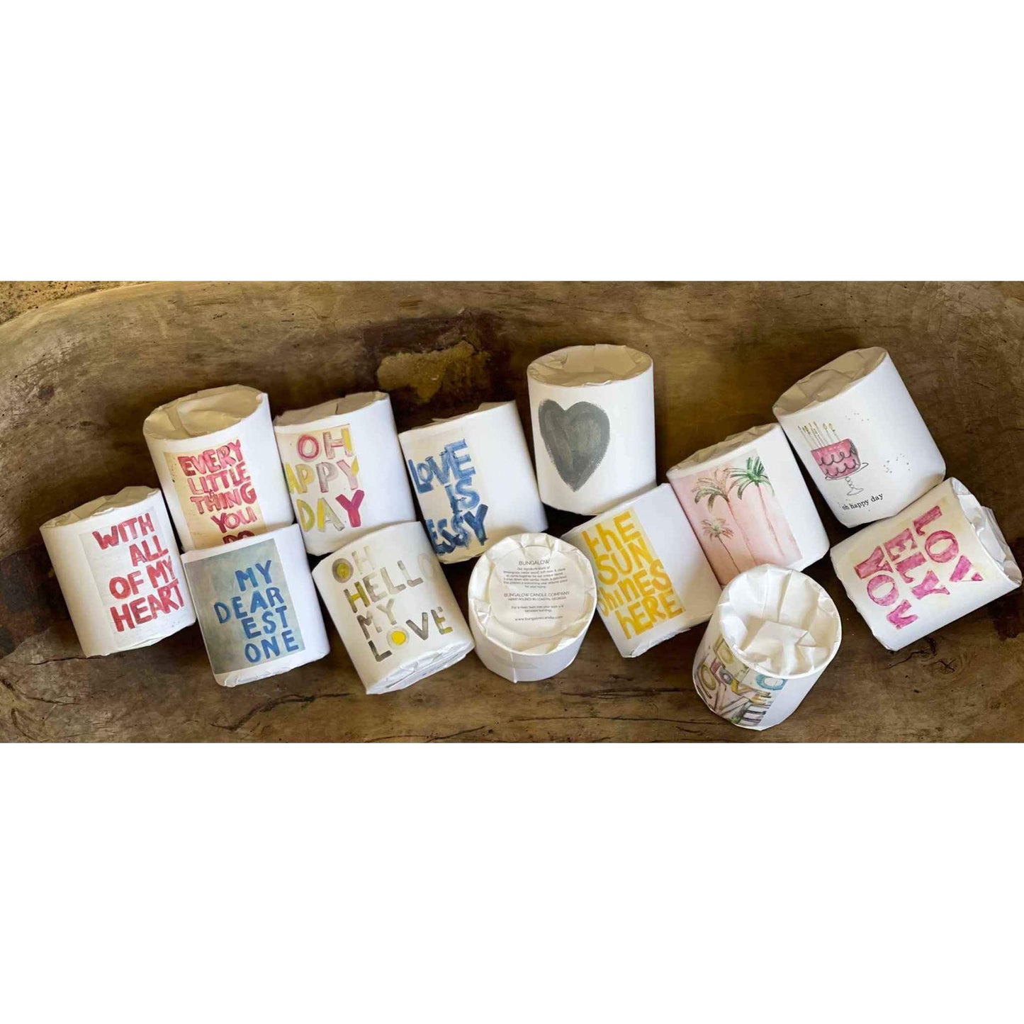 Hand-poured The Sun Shines Here soy candle with lemongrass, cedarwood, rose, and clove scent from Georgia coast