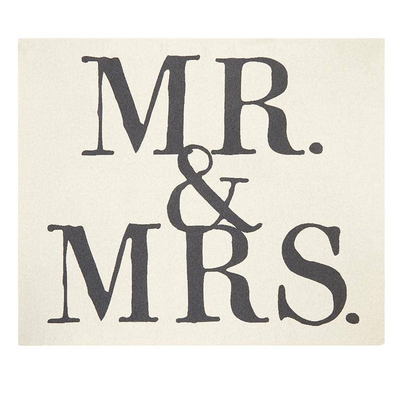 Face To Face Luxe Throw - Mr. & Mrs. Cozy Blanket Decor - Curated Home Decor