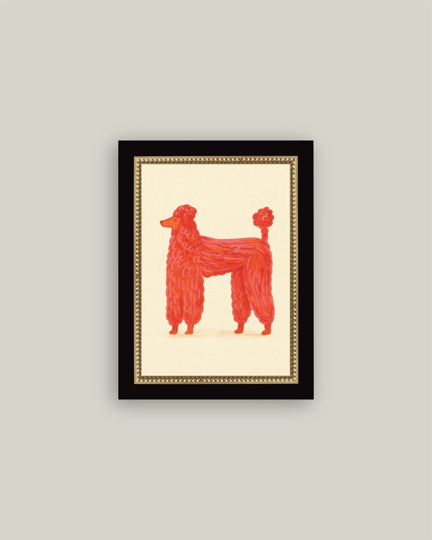 Parisian Poodle: 7x9 - Curated Home Decor