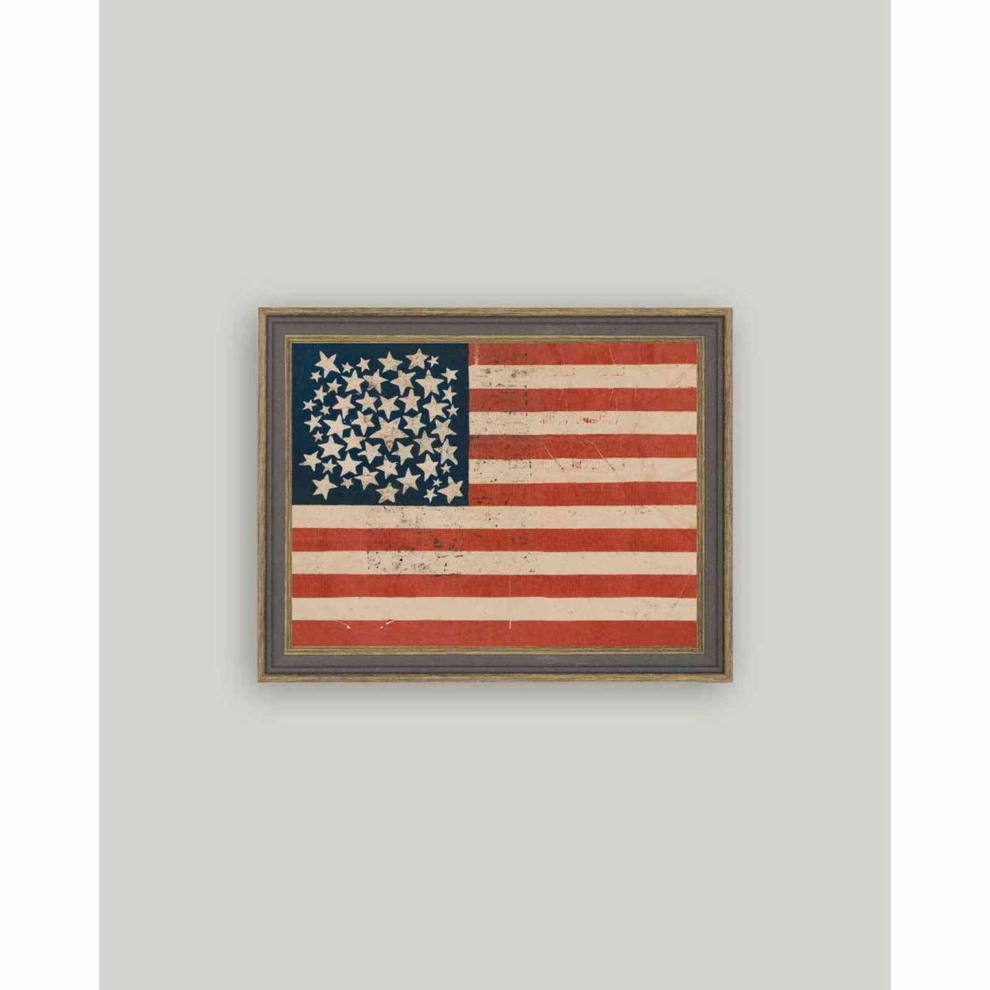 
                  
                    Rustic Flag Framed Antique Art: 6x4 - Curated Home Decor
                  
                
