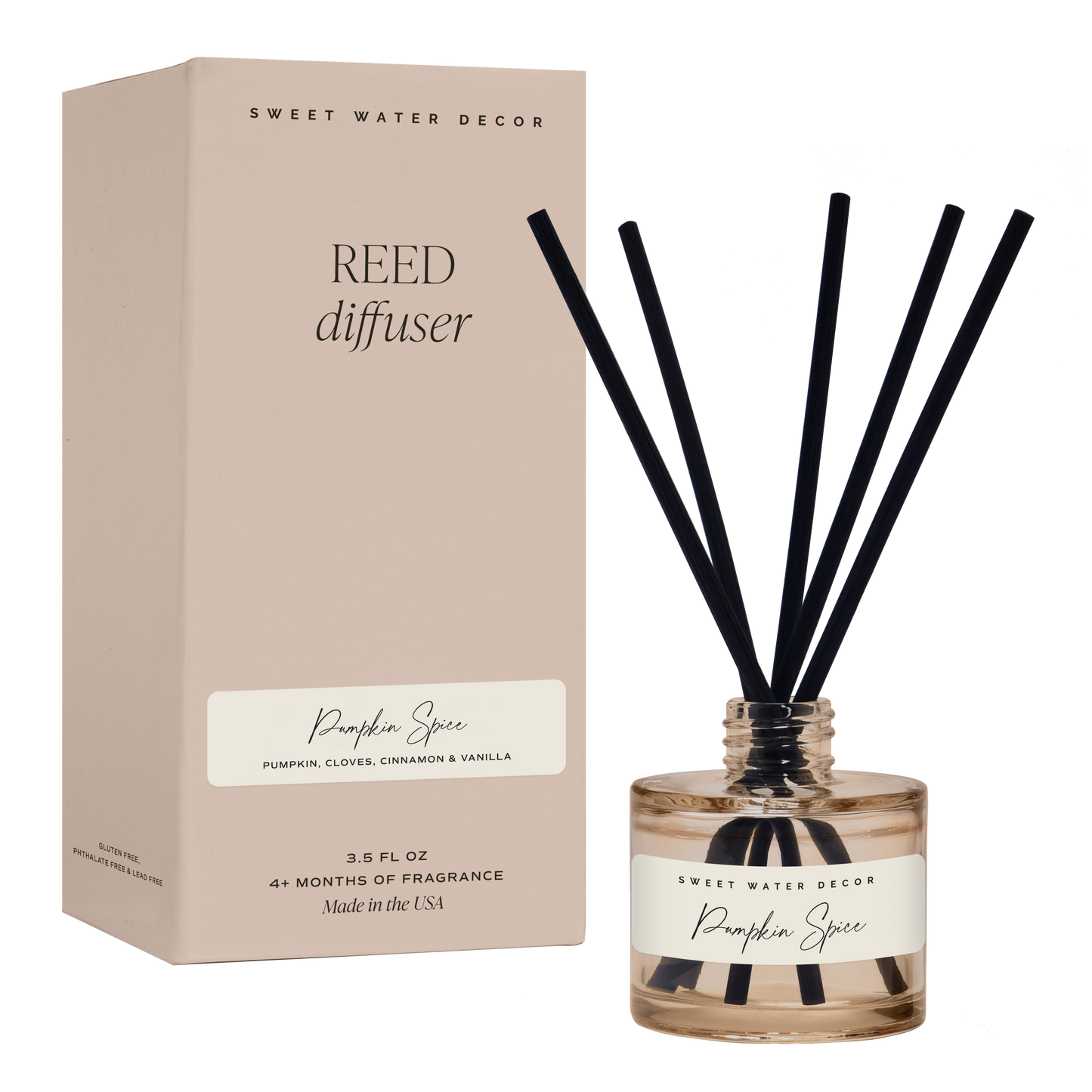 *NEW* Pumpkin Spice Reed Diffuser - Fall Decor & Gifts - Curated Home Decor
