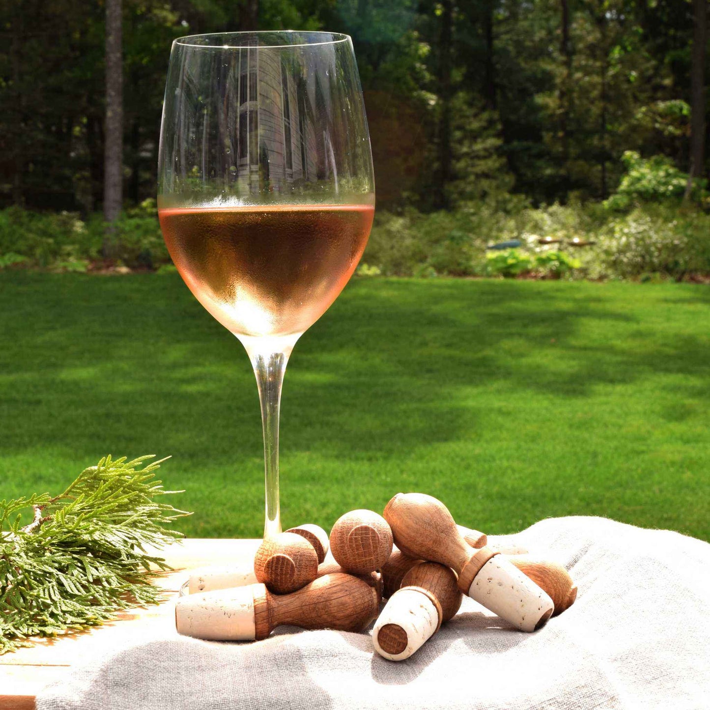 Wood Oak Fine Beverage Stopper - Curated Home Decor