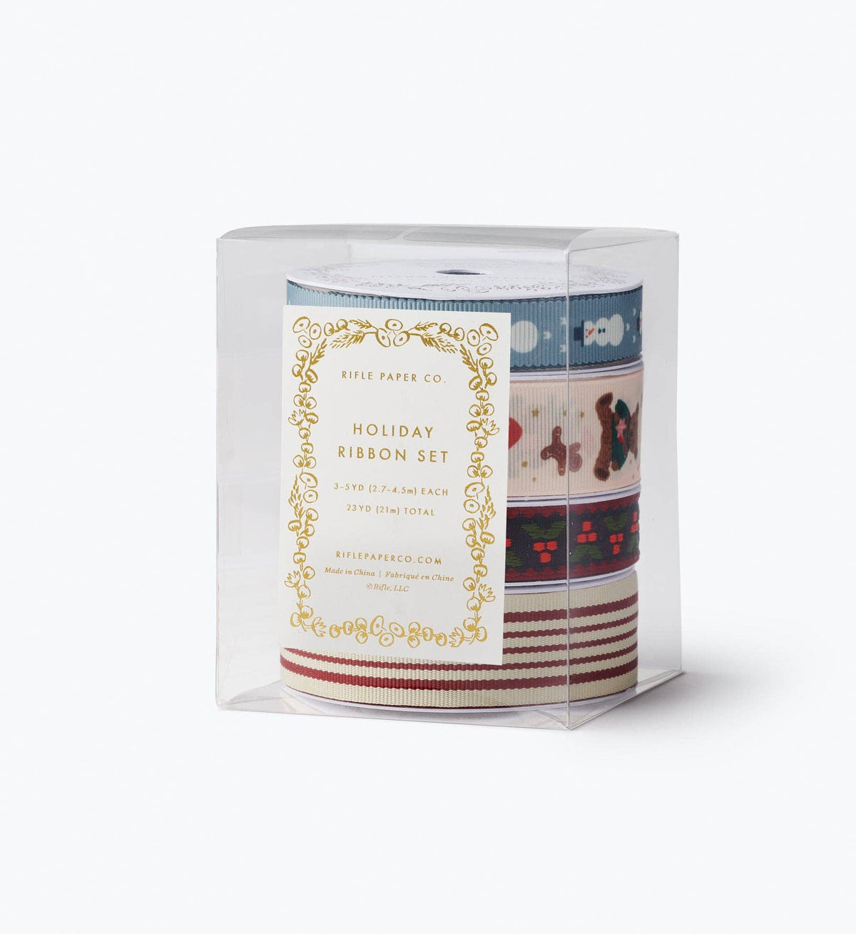 Beary Christmas Assorted Ribbon Set; PREORDER: Est. Ship Date: November 2026 - Curated Home Decor