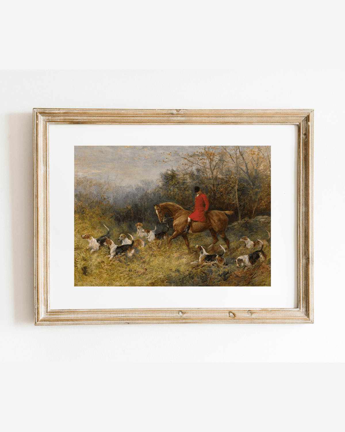 
                  
                    The Draw of the Hounds Antique Art Print: 8x10 - Curated Home Decor
                  
                