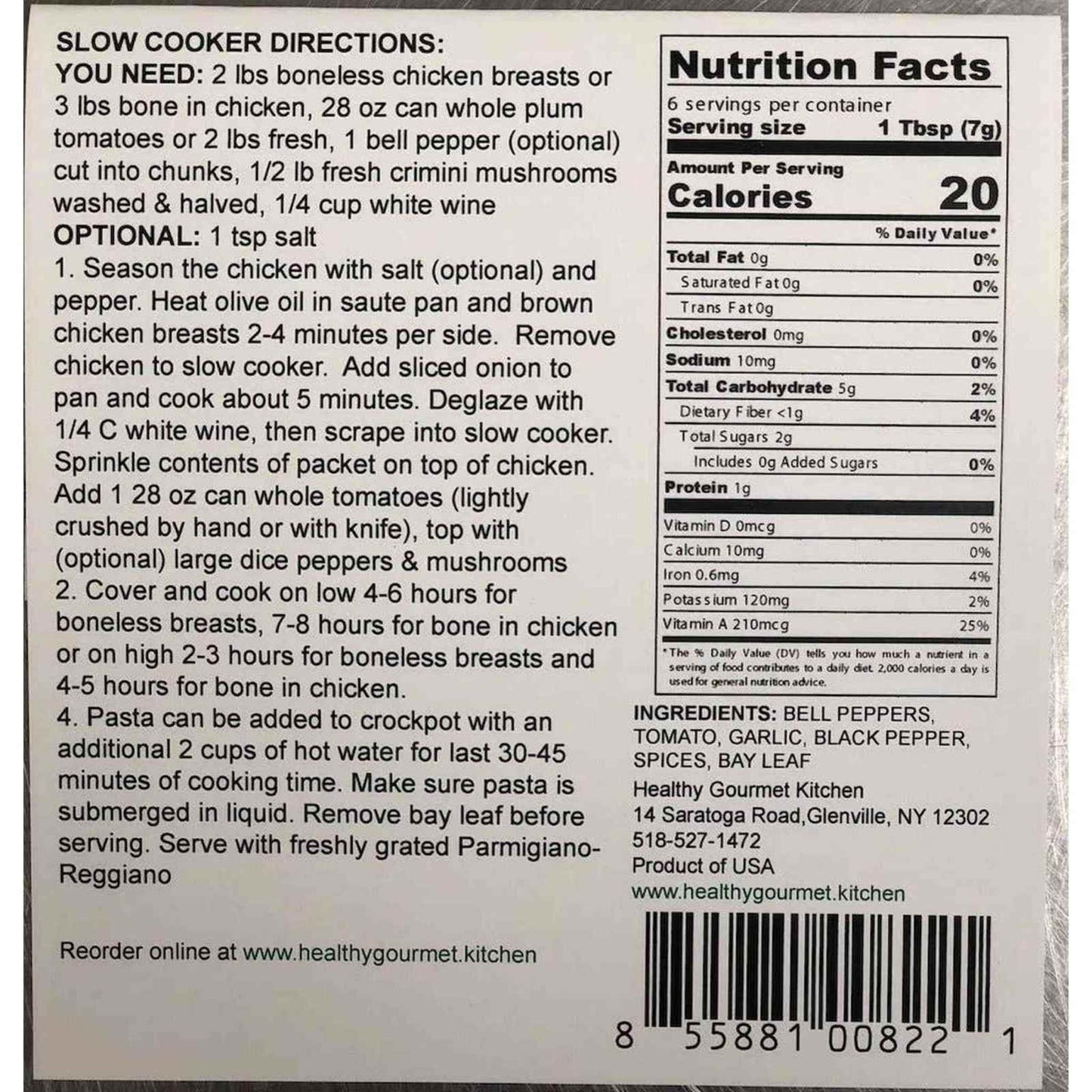 
                  
                    Chicken Cacciatore Dried Spice Mix - Curated Home Decor
                  
                