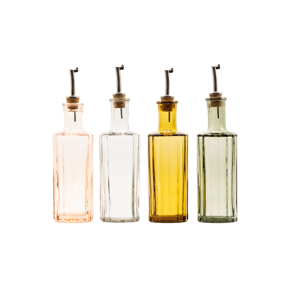 Brut Homeware - Oil Bottle Reed 30 CL, blush pink: Recycled glass - Curated Home Decor