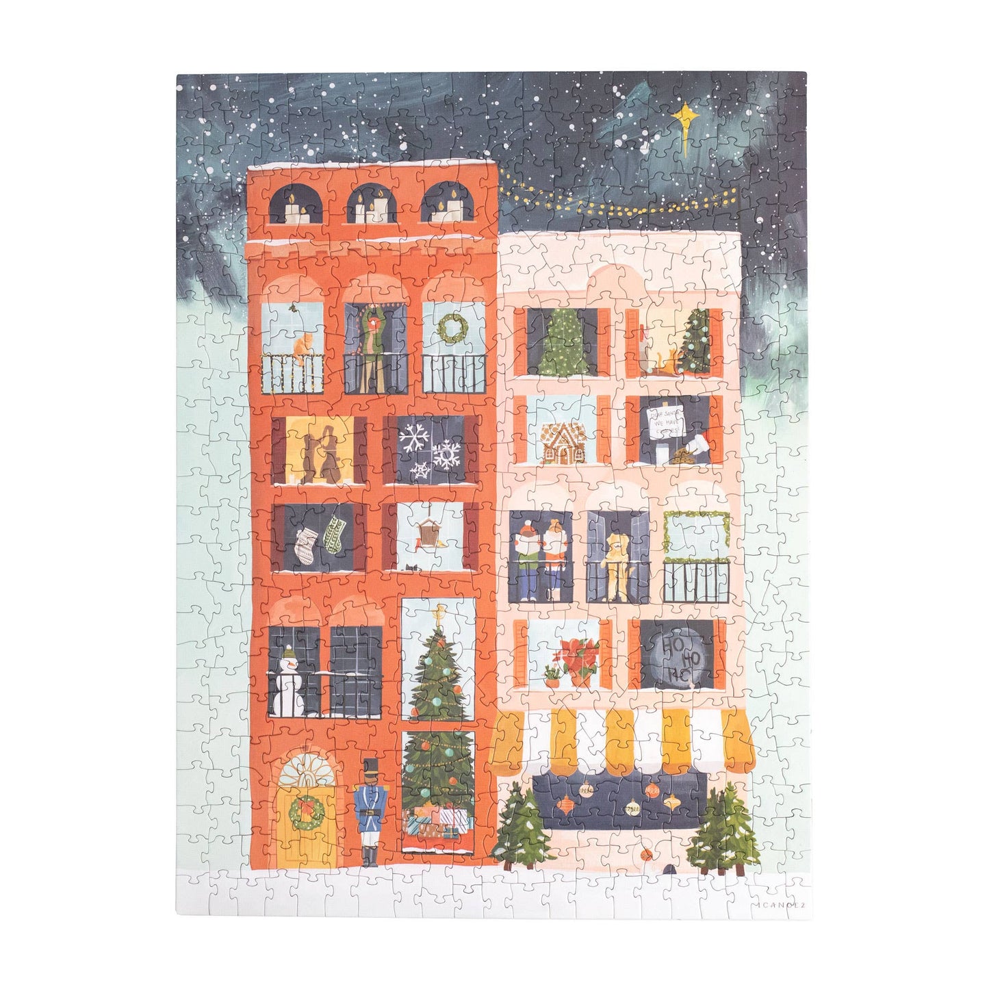 1canoe2 | One Canoe Two Paper Co. - Christmas in the City - 500 Piece Jigsaw Puzzle - Curated Home Decor