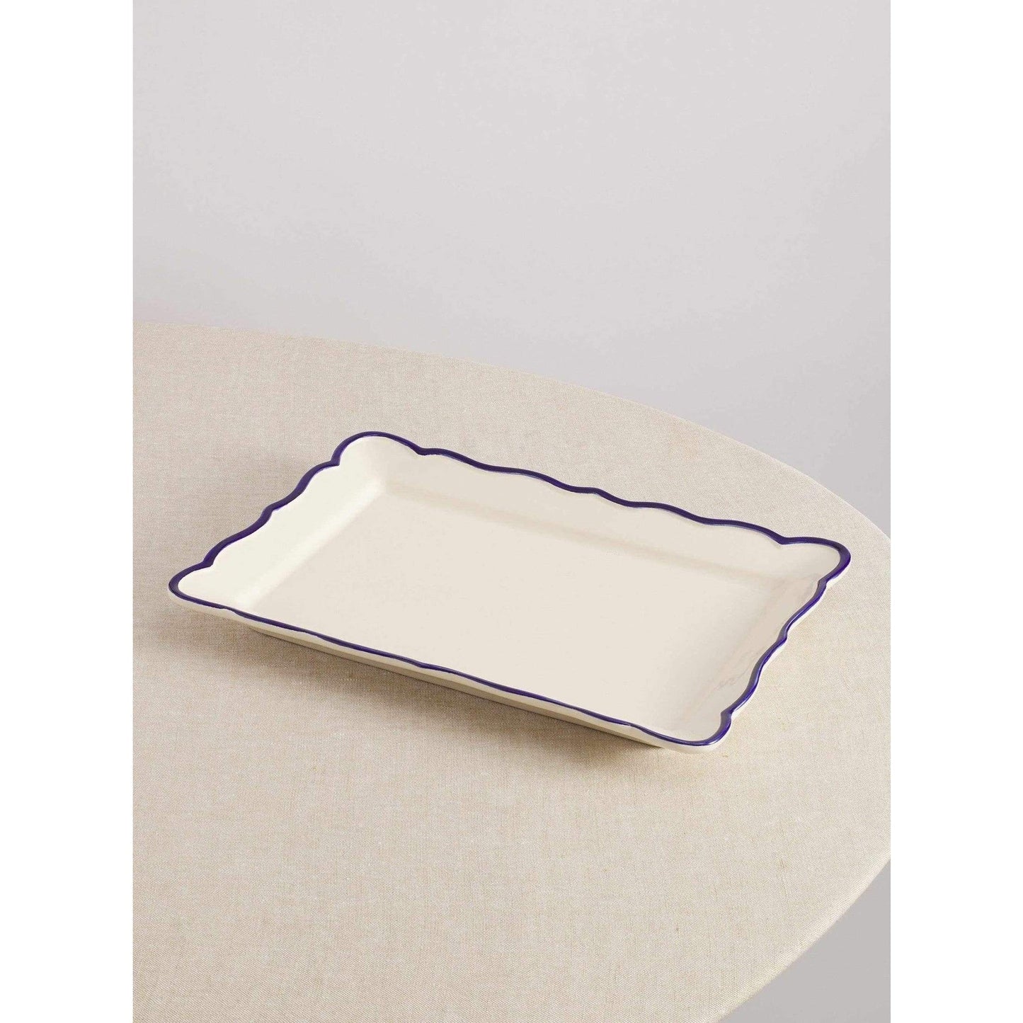 
                  
                    Jane Hand - Painted Rectangular Platter 15.4" - Curated Home Decor
                  
                