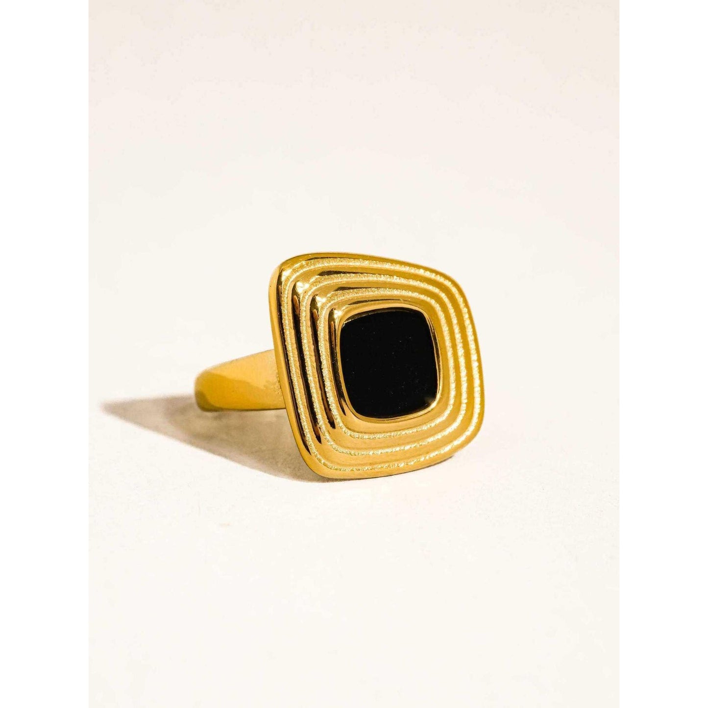
                  
                    Auricca 18K Gold Non - Tarnish Abstract Open Statement Ring - Curated Home Decor
                  
                