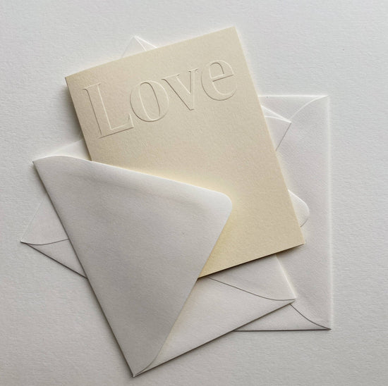 Love No. 19: Creme / Single Card