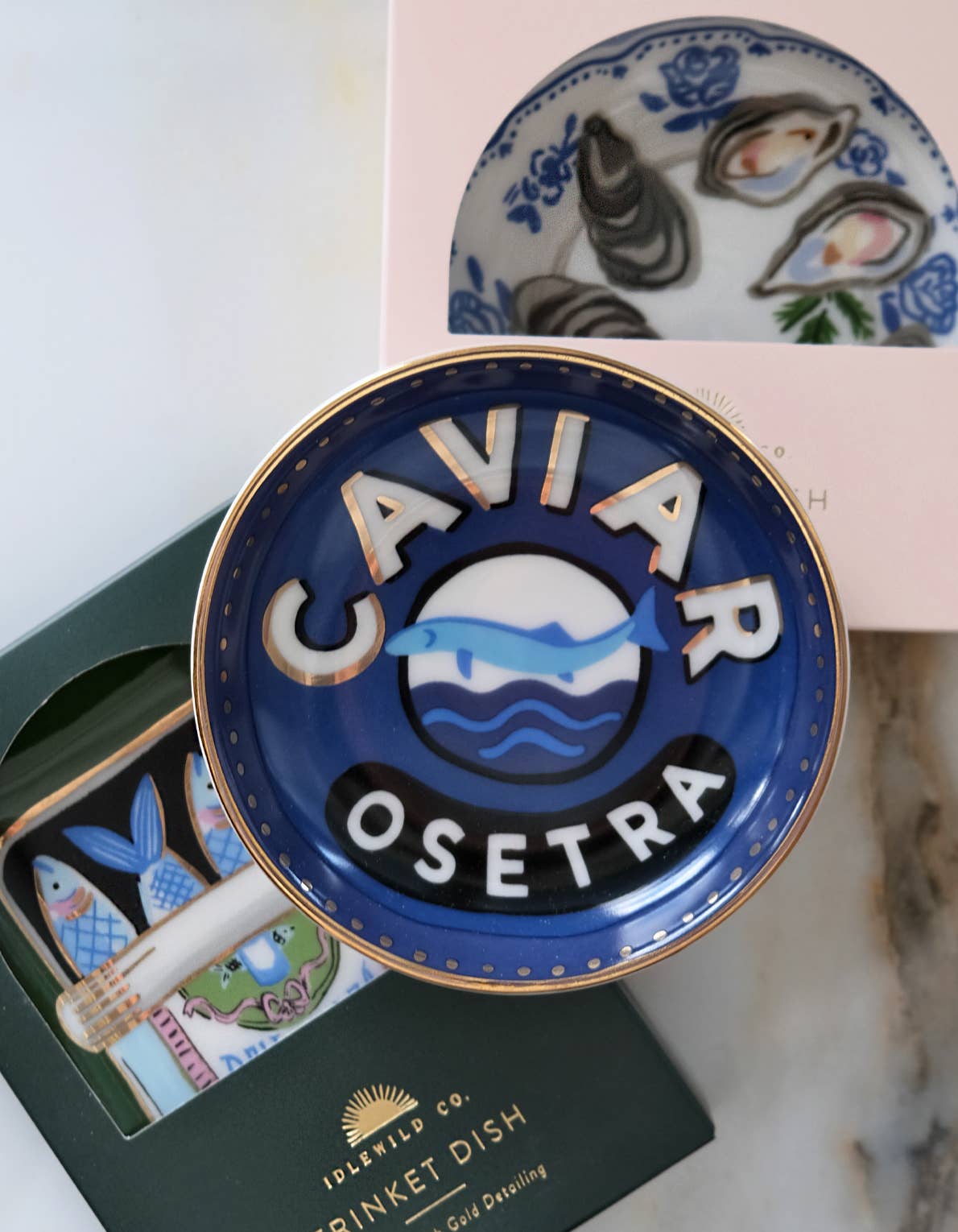 
                  
                    Caviar Porcelain Trinket Dish - Curated Home Decor
                  
                