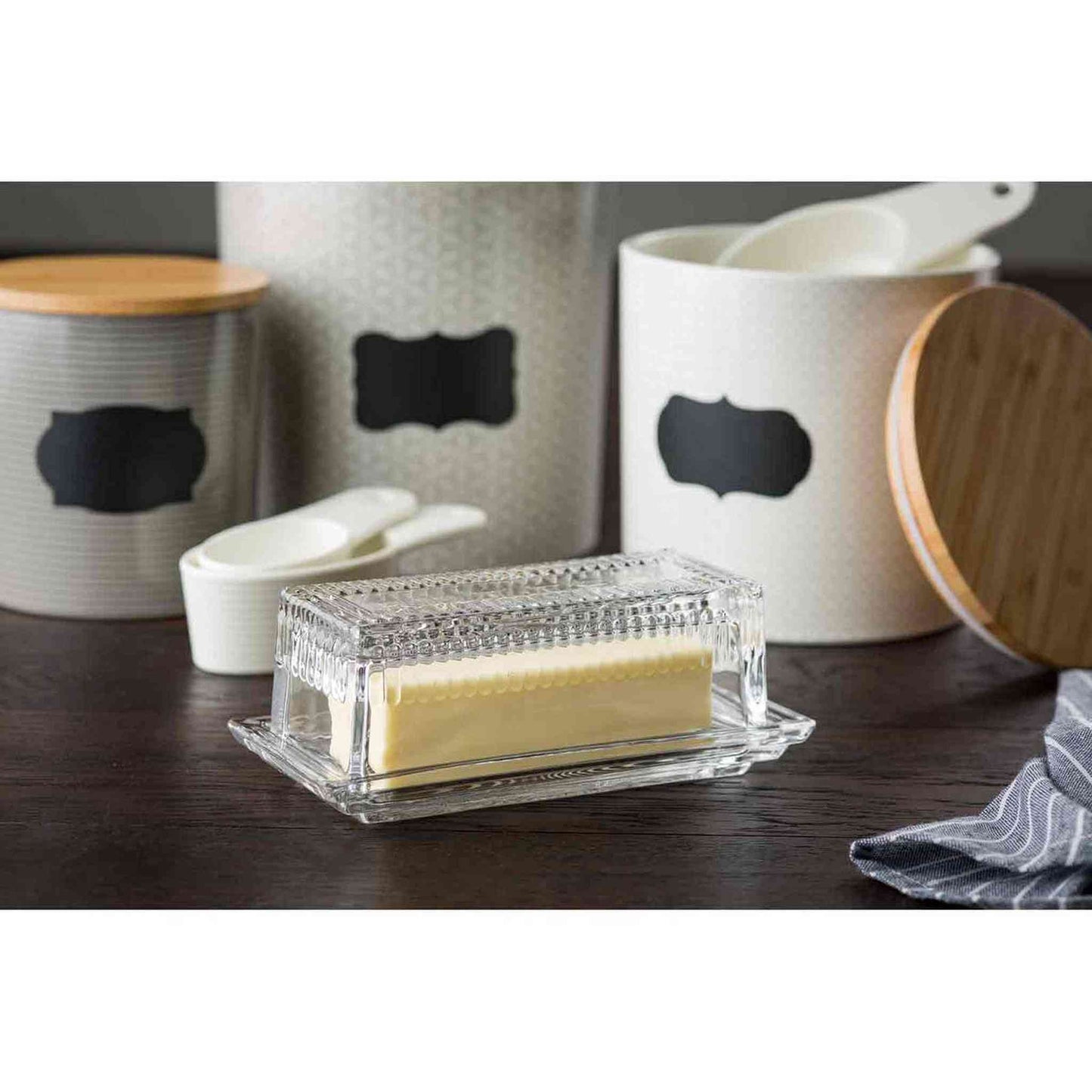 
                  
                    Embossed Butter Dish - Curated Home Decor
                  
                