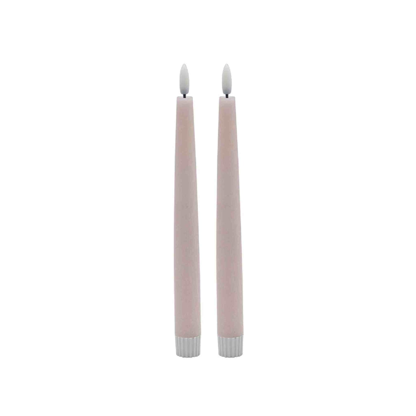 
                  
                    Pink Flameless Taper Candles – Set of 2 with 3D Flickering Flame - Curated Home Decor
                  
                