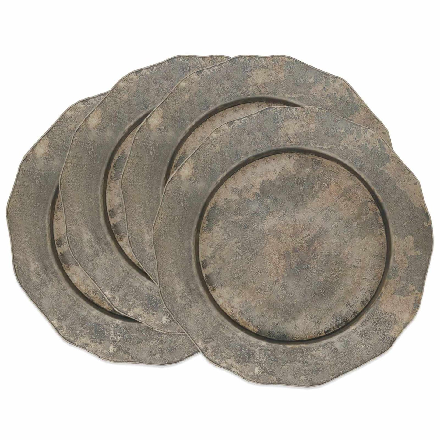
                  
                    Scallop Edge Hammered Charger: Silver / 13" - Curated Home Decor
                  
                