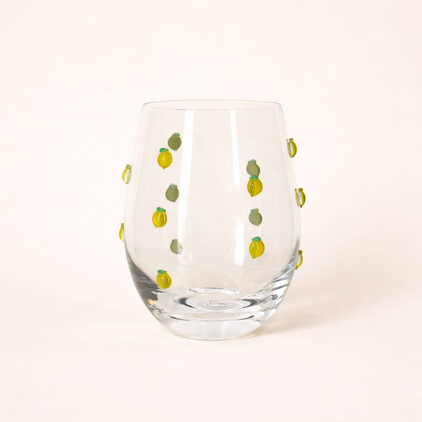 Lemon Dot Water Glasses, Set of 4 - Curated Home Decor