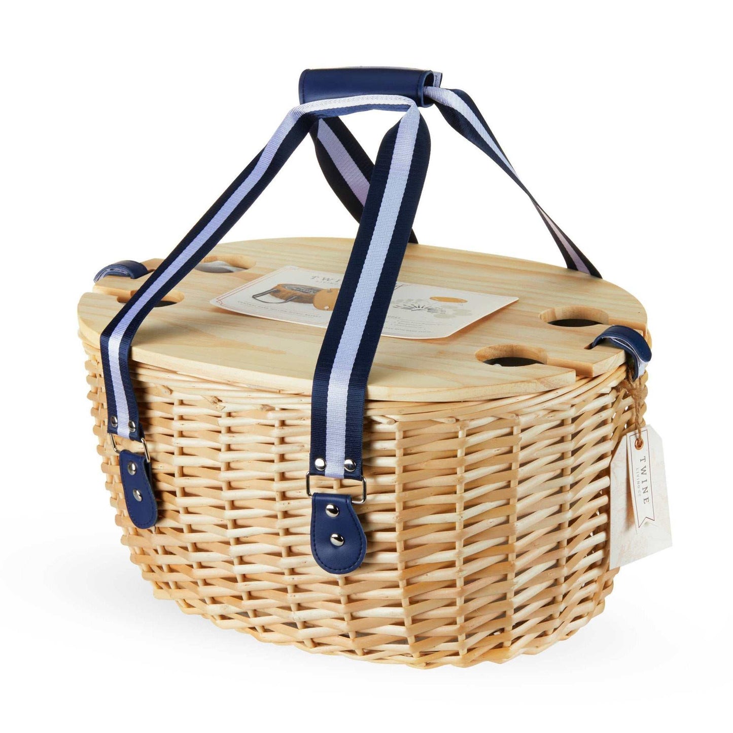 
                  
                    Central Park Willow Picnic Basket Set for Four - Curated Home Decor
                  
                