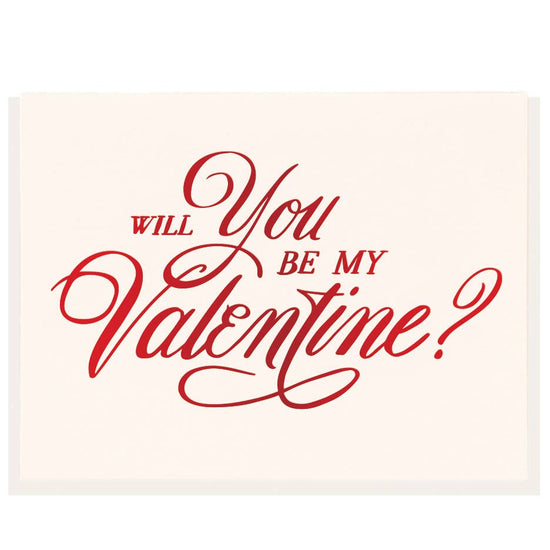 Be My Valentine - Foil Valentine Greeting Card