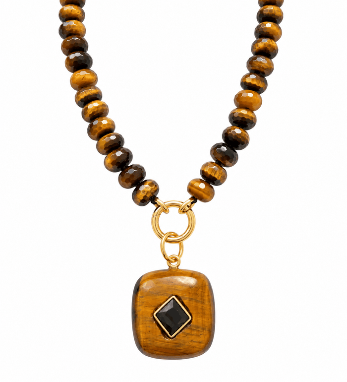 Tigers Eye Pendant Necklace