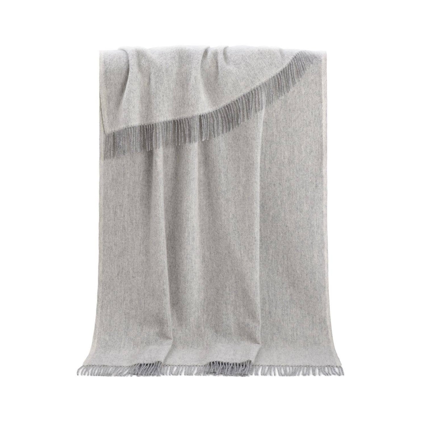 
                  
                    Grey Melange Pure Wool Throw - Curated Home Decor
                  
                