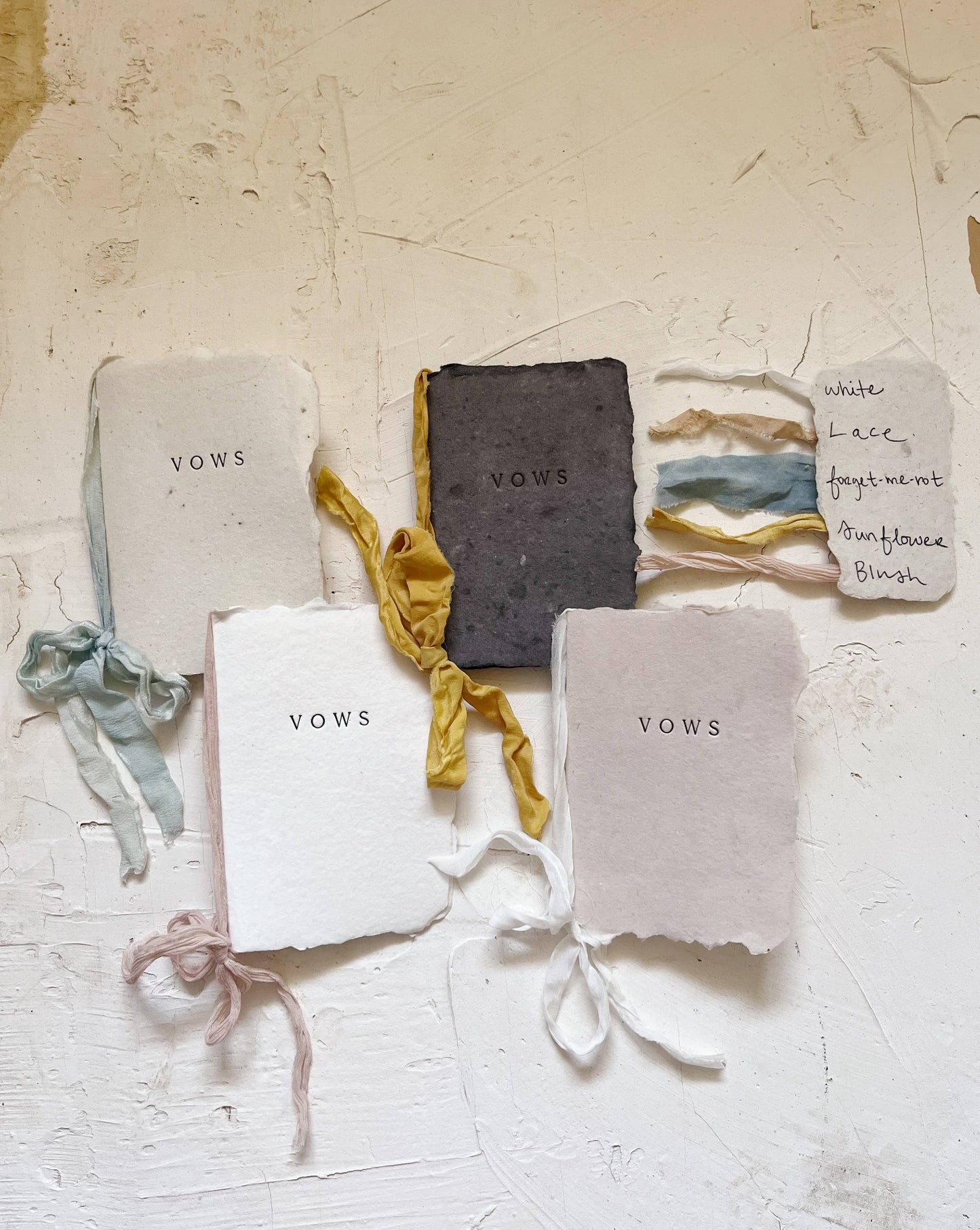 Vow Book: Vanilla / French Blue Wedding Keepsake Journal - Curated Home Decor