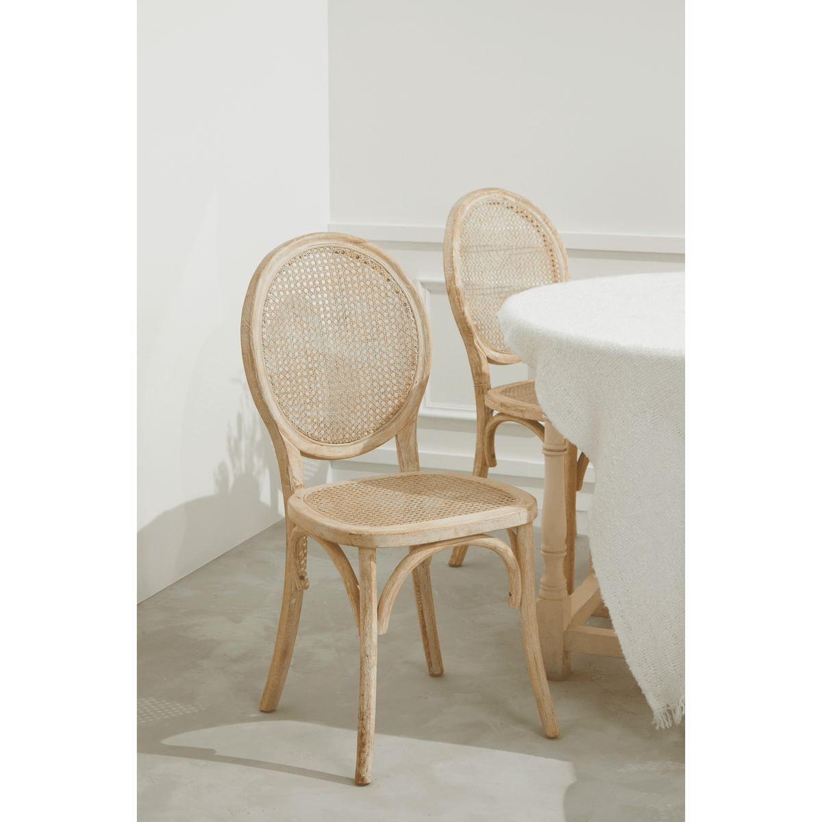 
                  
                    King Louis Dining Chairs-White Wash - Curated Home Decor
                  
                
