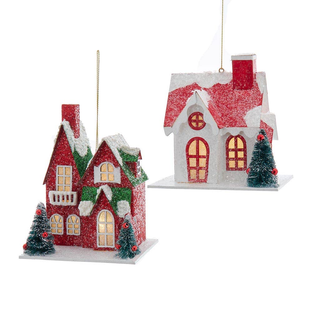 Battery Operated Lighted House Ornaments - Curated Home Decor