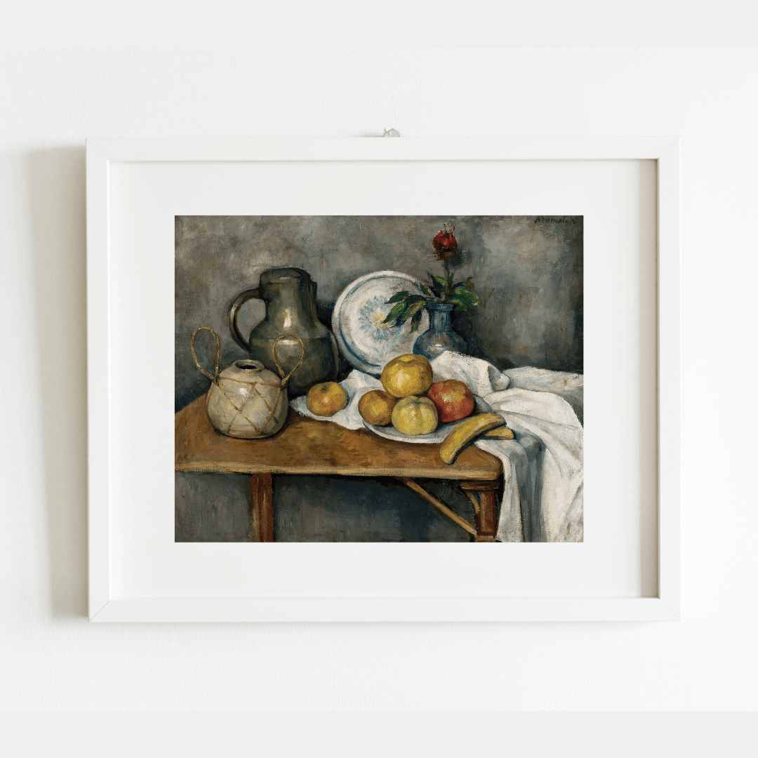 
                  
                    Still Life of Fruit on Table Antique Art Print - Curated Home Decor
                  
                