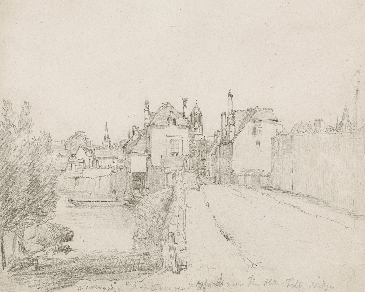 
                  
                    Oxford Bridge Sketch Antique Art Print: 5x7 - Curated Home Decor
                  
                