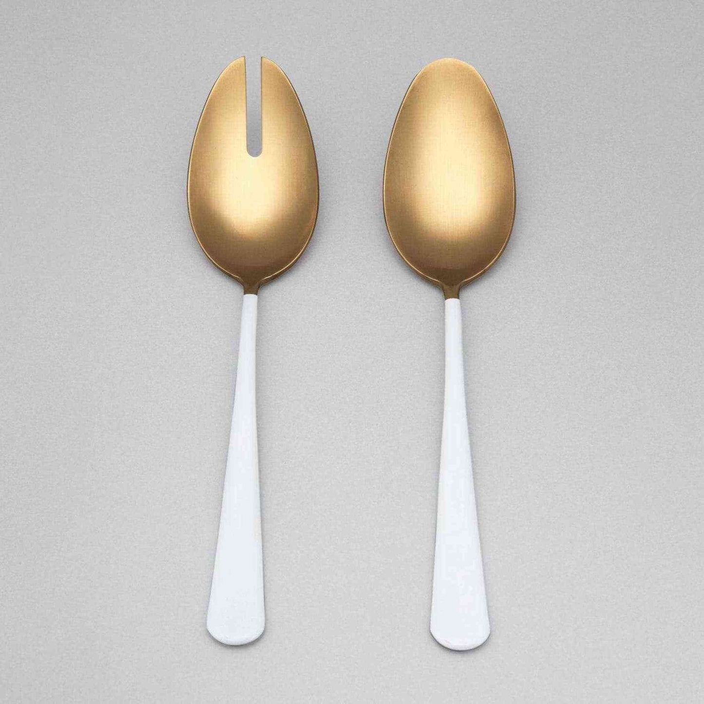 
                  
                    Serving Spoons: Gold and White - Curated Home Decor
                  
                