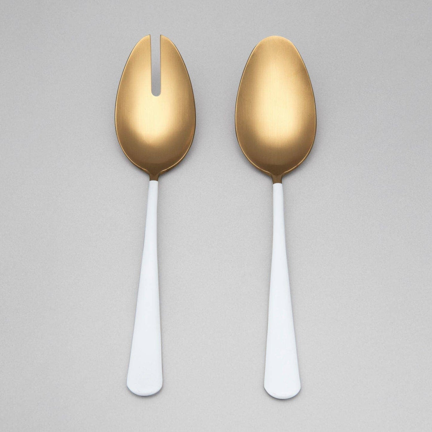 Serving Spoons: Gold and White - Curated Home Decor
