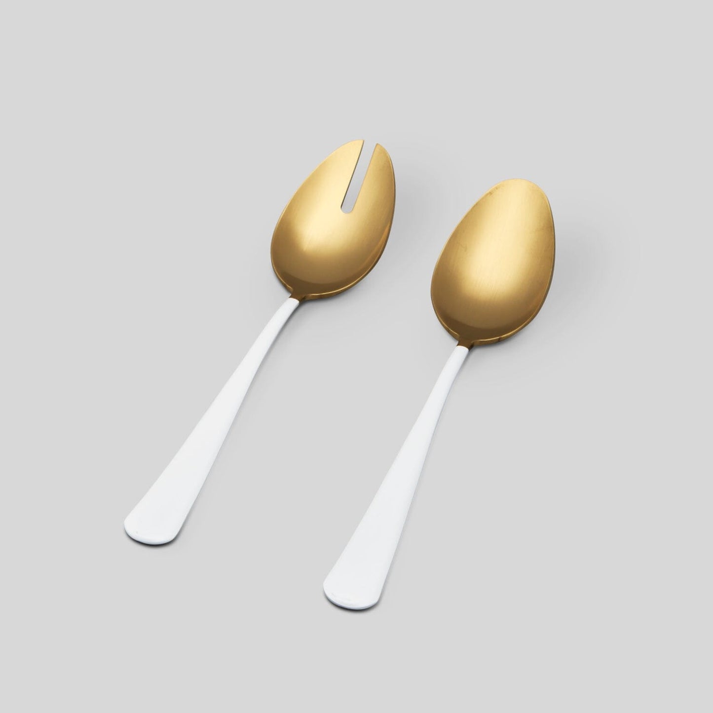 Serving Spoons: Gold and White - Curated Home Decor