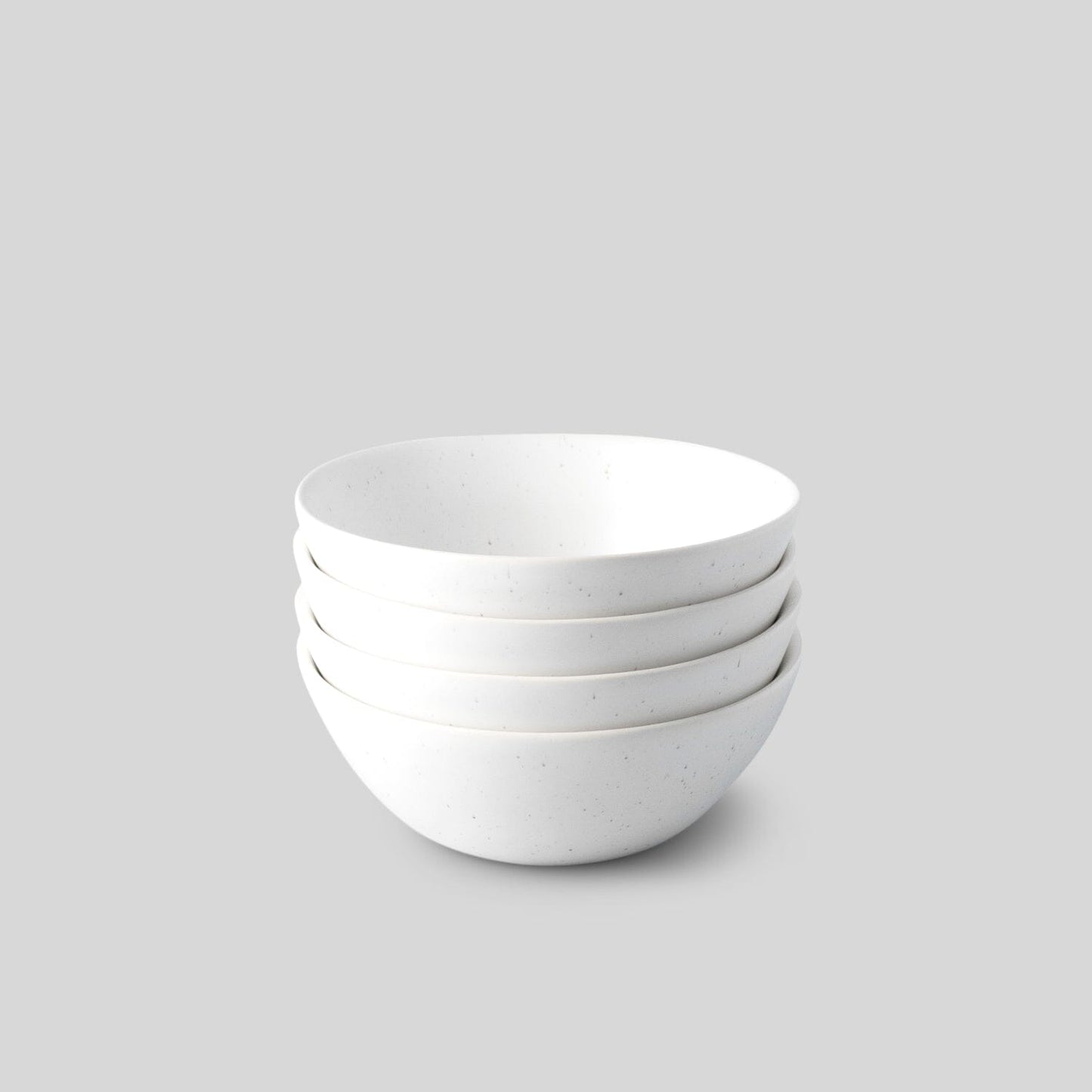 The Breakfast Bowls: Speckled White - Curated Home Decor