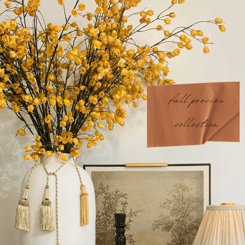 Yellow Wildflower Faux Floral Stem - Curated Home Decor